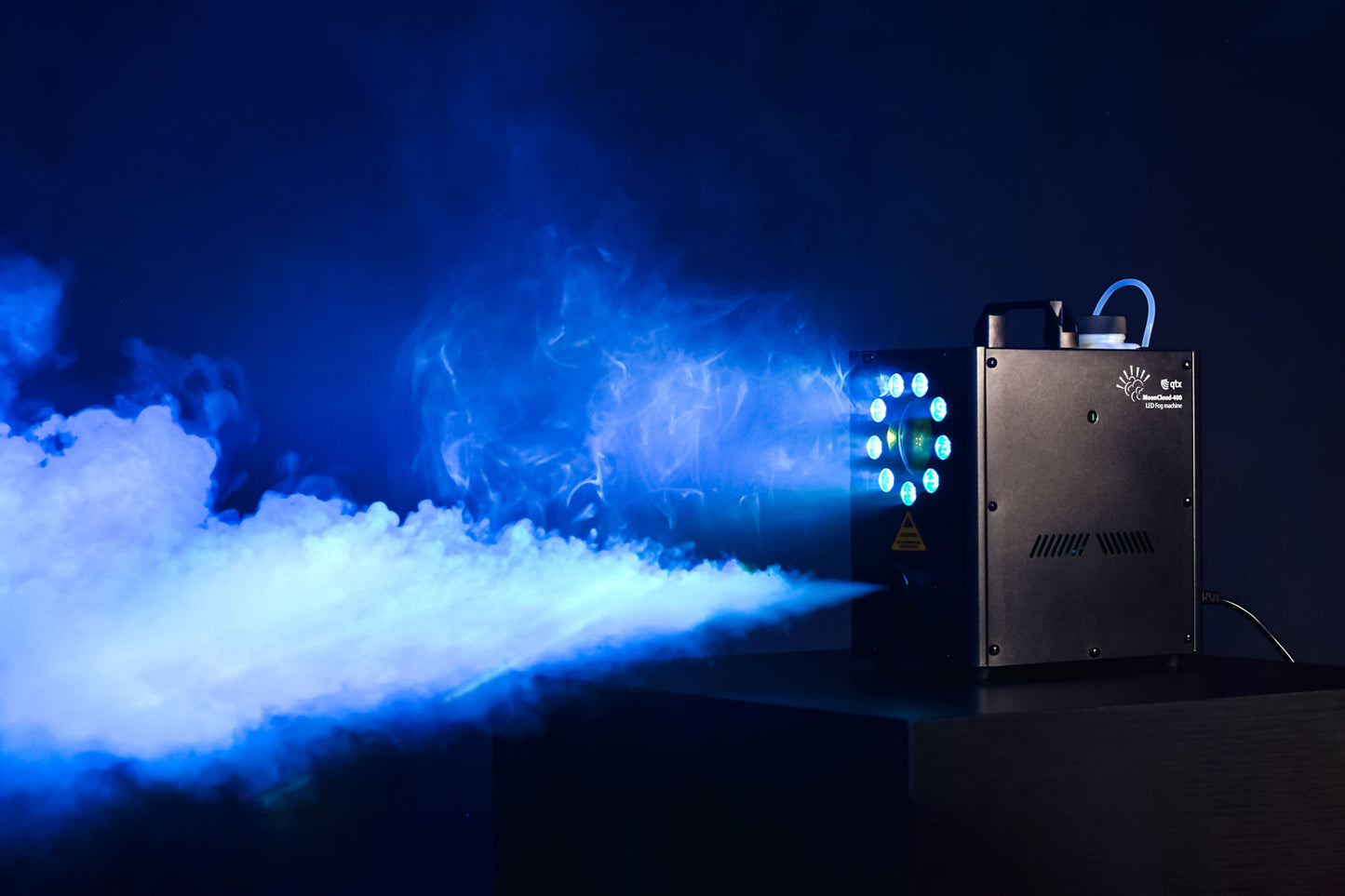 MoonCloud: Compact 400W LED Fog Machine with RGB Moonflower Effect