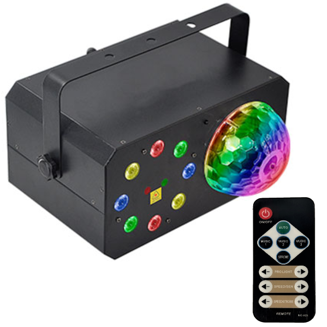 CFX Comvibe 3 Disco Light - 3-in-one FX Dome + Wash + Laser, Inc Wireless remote