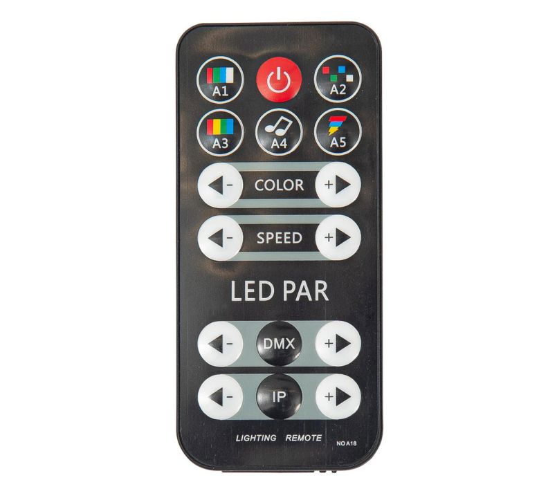 CFX Compar 12R - RGBW DMX LED Par can inc Wireless Remote
