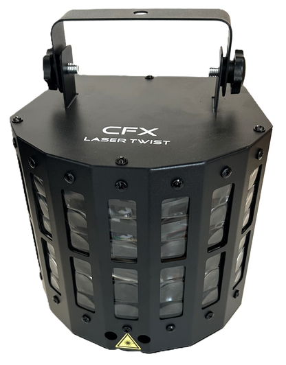 CFX Laser Twist - Cluster Laser and LED Derby Disco Light