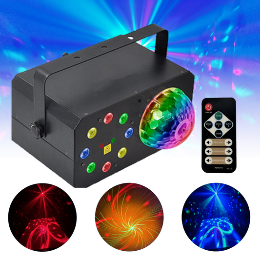 CFX Comvibe 3 Disco Light - 3-in-one FX Dome + Wash + Laser, Inc Wireless remote