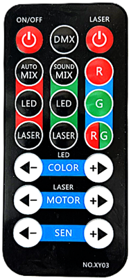 CFX Laser Twist - Cluster Laser and LED Derby Disco Light