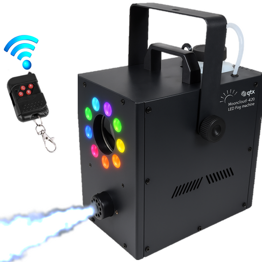 MoonCloud: Compact 400W LED Fog Machine with RGB Moonflower Effect