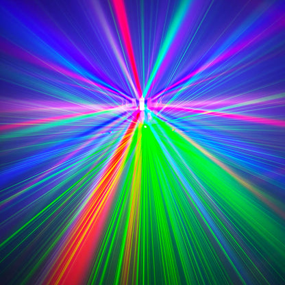CFX Laser Twist - Cluster Laser and LED Derby Disco Light